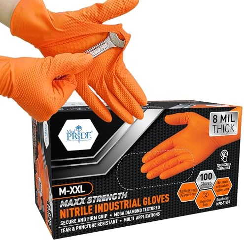 Hardy 7 mil Nitrile Powder Free Gloves 50 Pc (Extra Large) - 2