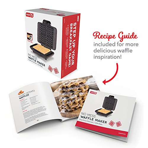 DASH NoDrip Waffle Maker Waffle Iron 1200W + Waffle Maker Machine For
