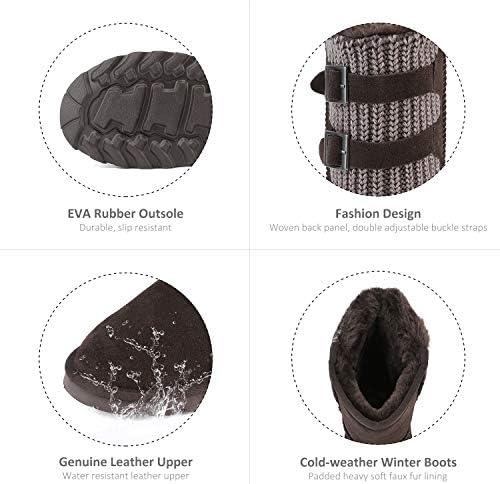 DREAM PAIRS Women's Mid Calf Fashion Winter Snow Boots 4 DREAM PAIRS Women's Mid Calf Fashion Winter Snow Boots