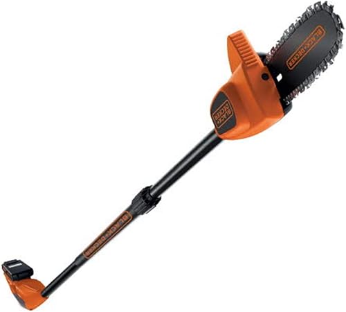 Black Decker Ps1820l1 Qw Elagueur Sur Perche Sans Fil Manche Telescopique De 1 74 M A 2 92m Branche 18cm 1 Batterie Frein De Chaine Instantane 18v Orange 20 Cm Amazon Fr Bricolage