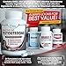 Maximum Testosterone Booster for Men - 20X More Natural Muscle Best Tribulus Terrestris Extract for Strength Endurance Metabolism Lean Muscle Size Pump Performance