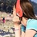 On-Ear Headphones for Girls/Woman, Bluetooth Wireless Stereo Headsets with Built-in Mic ,Soft Earmuff ,Support Micro SD Card Music Play and FM Radio for iPhone Samsung Cell Phone - Red