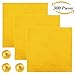 Aneco 300 Pieces 4 Inch Chocolate Candy Wrappers Gold Aluminium Foil Paper Wrapping Papers for Candy Packaging or Decoration (4 Inch)
