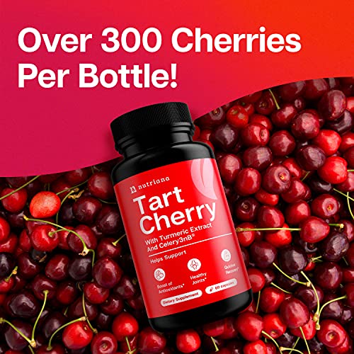 Tart Cherry Extract Capsules with Celery Seed and Turmeric 2500mg
