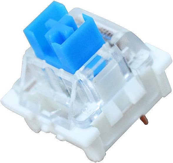 OUTEMU Keyboard Switches 3-Pin Keyswitch for RGB Mechanical Gaming Keyboard (20 PCS)-Blue