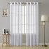 Douceur d'Interieur - Tenda con occhielli, in voile, 140 x 240 cm