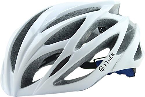 Ftiier Premium Quality Airflow Bike Helmet Specialized for Road &amp; Mountain Biking (white)