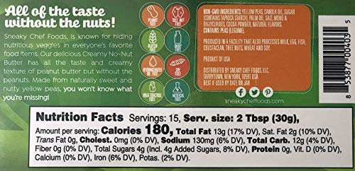 The Sneaky Chef No Nut Butter Creamy Jar, 16.2 Ounce (Pack of 6) - Thumbnail 2