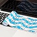 Kuzy Aqua Blue Chevron Zig-Zag Keyboard Cover for MacBook Pro 13
