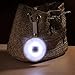 Round Handbag Light with Integrated External Battery Pack to Charge Your Phone or Tablet, Touch Sensor Purse Light by Wasserstein; Charge Devices On-The-Go and Light Up Your Purse (2000 mAh, White)