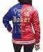 Harley Quinn Jacket - Red & Blue Satin Jacket
