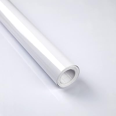Decoroom White Sticky Back Plastic Vinyl Wrap 30x300cm Self Adhesive