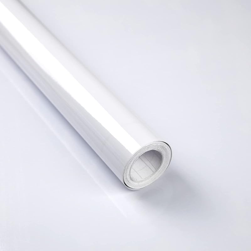Decoroom White Vinyl Wrap Sticky Back Plastic 40x300cm Self Adhesive