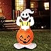 Joiedomi Halloween Blow-up Inflatable Ghost in Pumpkin Overall for Halloween Outdoor Yard Decoration (4 Foot Tall)