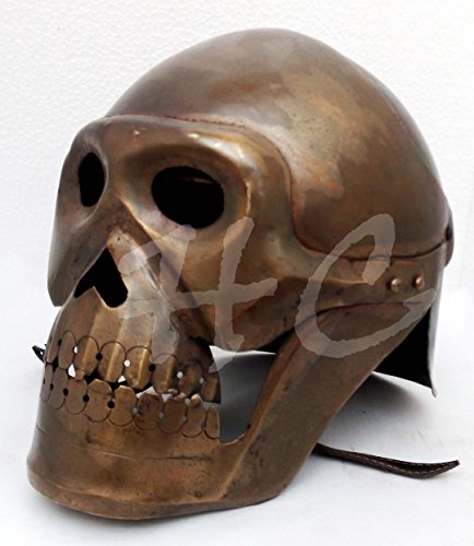 me val skeleton armour helmet viking mask spectacle roman knight helmets