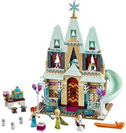 Frozen Elsa's Sparkling Ice Castle Doll House 299 Pieces Building Block Compatible with Lego Blocks Set Action Figures Play Toy for Kids