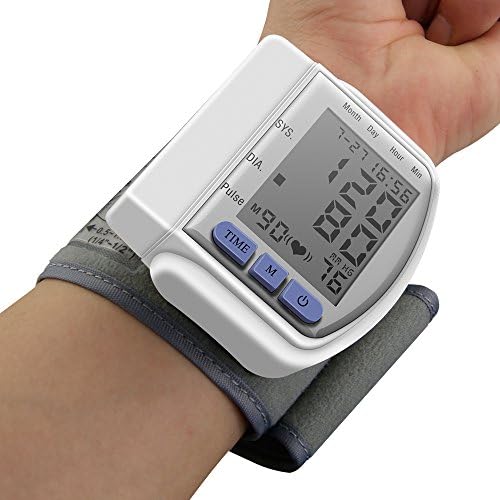 Portable Digital Blood Pressure Monitors Automatic Wrist Meter Irregular Heartbeat Wrist Cuff Sphygmomanometer
