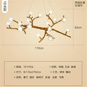 GDFAV Rama de Resina Moderna Lámpara de araña de Cristal Hecha a Mano