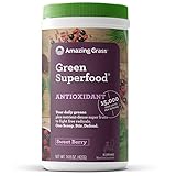 Amazing Grass Green Superfood Antioxidant Sweet Berry, 60 servings, 14.8 Ounces