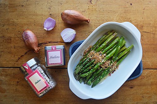 Pantry Essentials - ROASTED GARLIC SLICES, DRIED SHALLOTS, AND RED PEPPER FLAKES add flavor to soup, stew, sauces, and salad dressing. VICTORIA TAYLOR'S BY VICTORIA GOURMET.