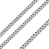 316L Stainless Steel 2.5 MM Box Chain 16