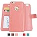 AMOVO Case for iPhone 6 Plus [2 in 1], Vegan Leather 2 in 1 Folio Detachable Wallet Case with Box for iPhone 6 Plus/iPhone 6s Plus case (iPhone 6 Plus/6s Plus(5.5'') Coralpink)