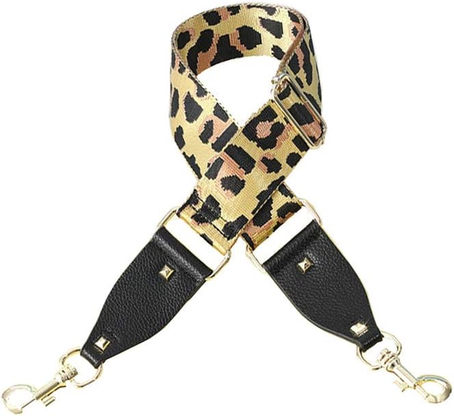 Umily Purse Strap 5cm Wide 92cm-138cm Length Adjustable Handbag Purse Strap Multicolor Canvas Replacement Strap Crossbody Strap