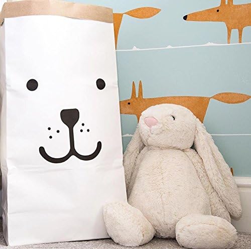 Stylish Heavy Kraft Paper Storage Bag (big eyes bear)