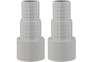 Pool Hose Adapter with 50 mm Socket for 32 mm / 38 mm ID Hoses – ABS Pool Equipment Part Compatible with 800W Swimming Pool P