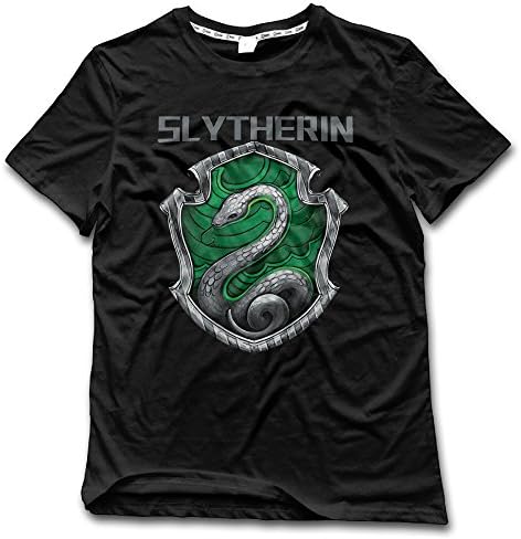 YFF Men's Harry Potter Slytherin Crest Vintage T-shirt Black Size 3X