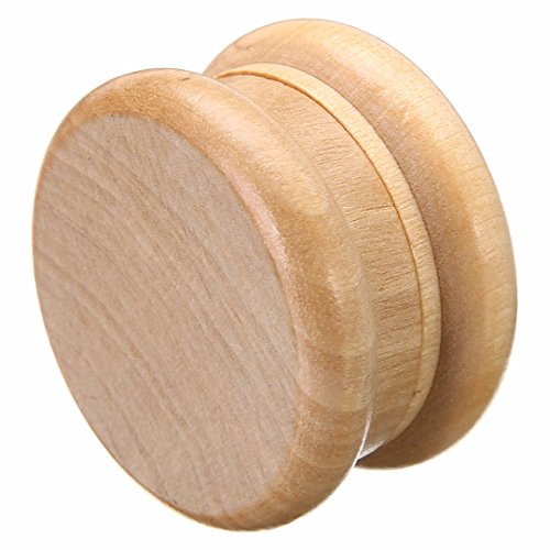 Round Wooden Herb Handle Tobacco Herb Grinder Spice Crusher 2 Part Smoking Accessory