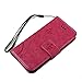 iPhone SE 5S 5G Case- MOLLYCOOCLE Natural Luxury Hot Pink Stand Wallet Purse Credit Card ID Holders Magnetic Design Flip Folio TPU Soft Bumper PU Leather Ultra Slim Fit Cover for iPhone SE 5S 5