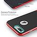 iPhone 7 Plus (5.5 Inch) Case, ROCK MOOST [Royce Series] Dual Layer Thin & Slim Shockproof Case for iPhone 7 Plus [Black / Red]