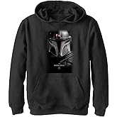 STAR WARS Boy's The Mandalorian Bounty Hunter Shadow Pull Over Hoodie