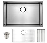 Frigidaire Undermount Stainless Steel Kitchen Sink, 10mm Radius Corners, 16 Gauge, Deep Basin, 27"