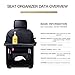 Jiadi Si Car Seat Organizer, Backseat Car Organizer, Protector Kick Mats for Kids, Table Tray, Foldable Dining Table with iPad and Tablet Holder, Travel Accessories Organizer (1 Pack)