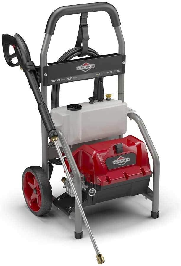 Briggs & Stratton 20680 Electric Pressure Washer, 1800 PSI, 1.2 GPM, Red/Gray/Titanium : Garden & Outdoor