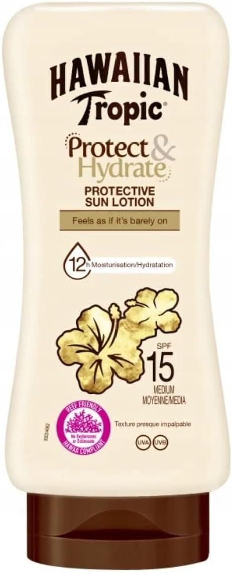 Hawaiian Tropic Protect Hydrate Sun Lotion SPF15 180ml