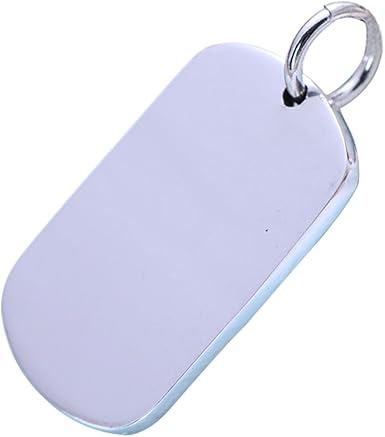 mens sterling silver dog tags