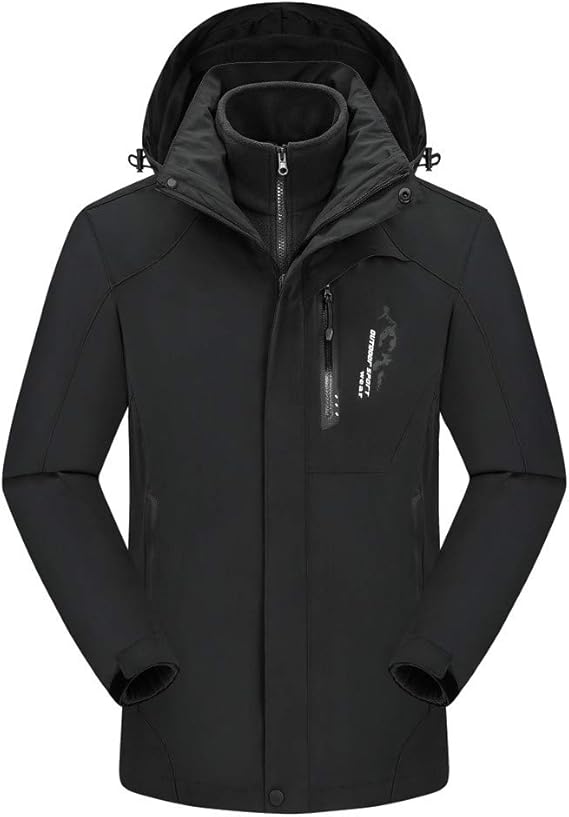 Amazon Co Jp メンズファッション防水フード付き帽子取り外し可能な通気性スポーツ屋外コート長袖 工事 コートメンズ 服 作業着 つなぎ 冬服人気 暖コート 上着 綿衣 防風 防寒 アウトドア 登山服 防寒对策 作業服メンズ秋冬新スタイル突撃服厚 服 ファッション小物