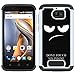 CoolPad Defiant Case, LEEGU [Shock Absorption] Dual Layer Heavy Duty Protective Silicone Plastic Cover Case for CoolPad Defiant / CoolPad 3632A - Don't Touch My Phone