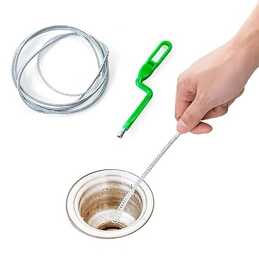 ALLBASA Abflussreiniger Frettchen 3 Meter - Mechanische Rohrreinigung Ohne Chemie