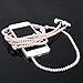 Fashionable Jewelry Pearl Necklace Earphones Headset with Mic Beads 3.5mm In-ear Earbuds wired Headphone for Ipod, Iphone, Android, Blackberry, Mp3 Player And All 3.5mm Audio Devices (Pink)