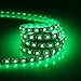 XKTTSUEERCRR 16.4ft/5M 5050 300LED Black PCB UV Green Waterproof Flexible Strip Light, DC 12V for Outdoors/Indoors/Car/Truck/Mall/Stage/Home Decoration + DC Connector (NO Power Supply)