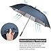 G4Free 68inch UV Protection Oversize Windproof Automatic Open Golf umbrella Double Canopy Vented Waterproof Large Sun Stick Umbrellas(Blue)