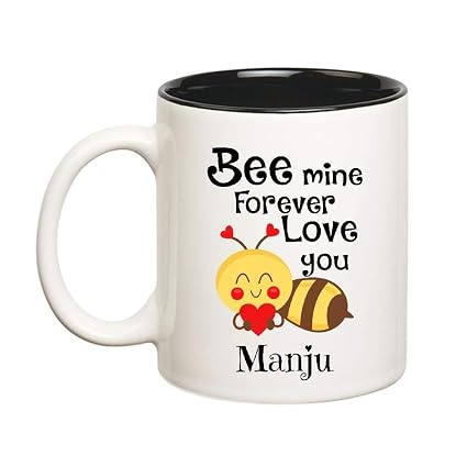 Buy Huppme Love You Manju Bee Mine Forever Mug 350 Ml Inner