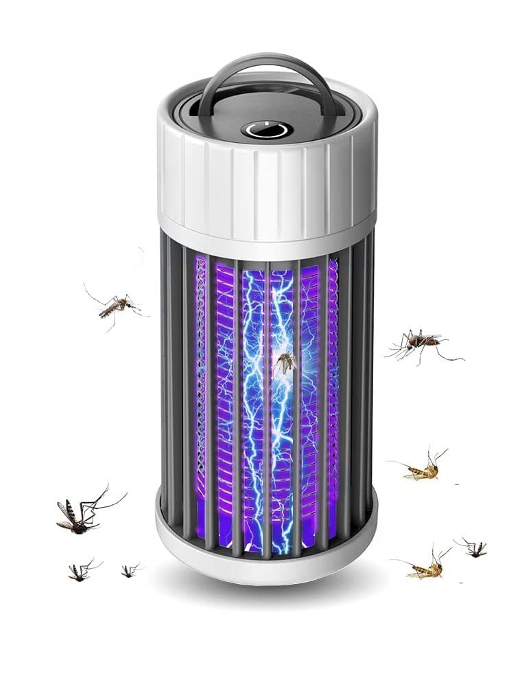 Mosquito Killer Lamp, Physical Bug Zapper Hanging Electronic Fly Killer Plug in Insect Trap Light Bug Zapper for Indoor Outdoor Home Office Garden Backyard Plant (Works when USB is connected)