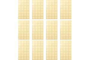 VILLFUL Paper Hole Reinforcement Stickers, 12 Sheets Loose-Leaf Binder Ring Labels, Self-Adhesive Repair