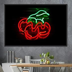 signwin Framed Canvas Wall Art Illuminated Words 3D...