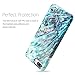 VIVIBIN iPhone 7 Plus Case,iPhone 8 Plus Case,Cute Green Marble for Women Girls,Clear Bumper Soft Silicone Rubber TPU Best Protective Cover Slim Fit Phone Case for iPhone 7 Plus/iPhone 8 Plus